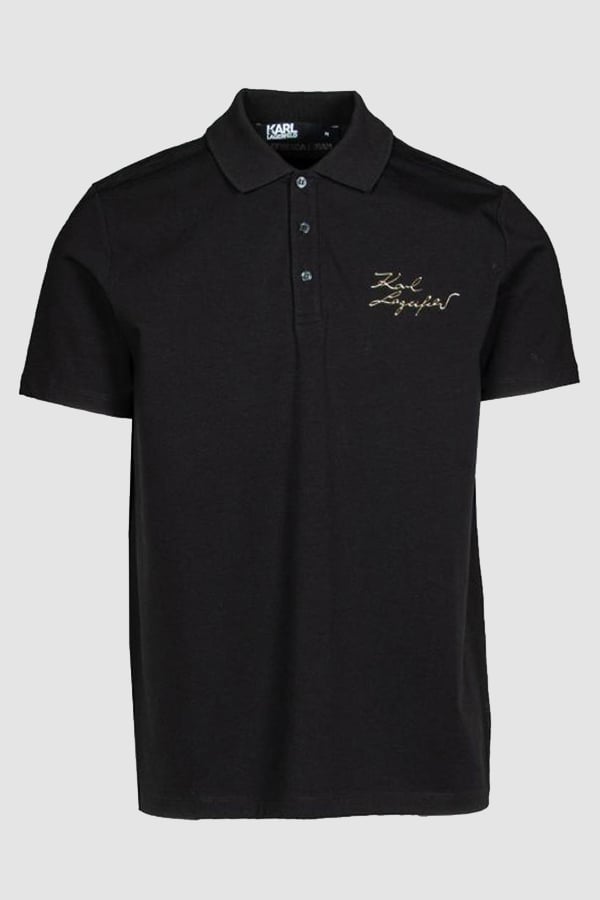 ΜΠΛΟΥΖΑ POLO KARL LAGERFELD - 910 ΜΑΥΡΟ